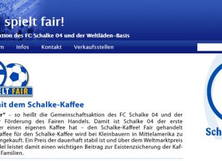 Schalke spielt fair – Schalker Kaffee