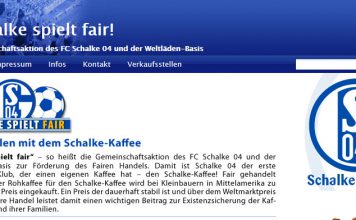 Schalke spielt fair – Schalker Kaffee