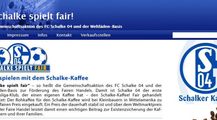 Schalke spielt fair – Schalker Kaffee