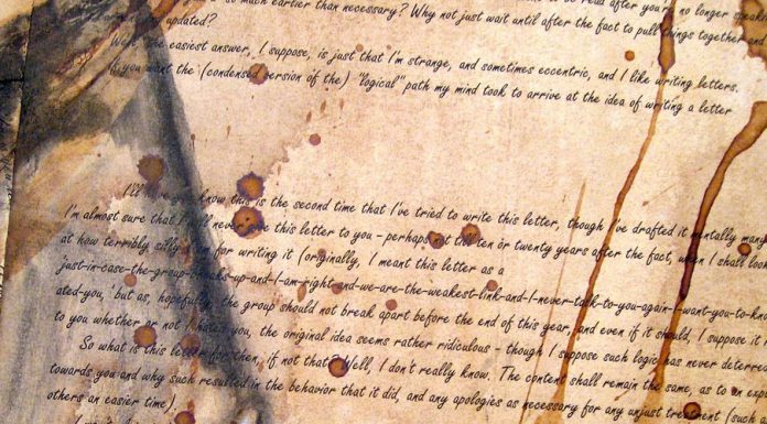 Kaffeeflecken von ihrer schönsten Seite