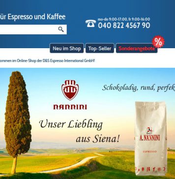 Caffè A.Nannini ETRUSCA neu im Programm bei Espresso International