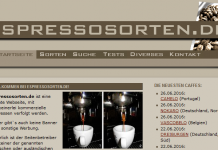 ESPRESSOSORTEN.DE, interessante Informationen für Espresso-Freunde