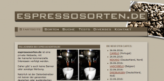 ESPRESSOSORTEN.DE, interessante Informationen für Espresso-Freunde