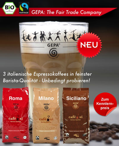 3 Italienische Espressokaffees zum Kennlernpreis
